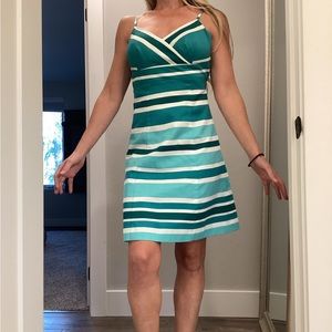Ann Taylor Petites striped sundress